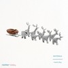 Nambé Miniature Reindeer 9-Piece Set, Holiday Collectible Featuring Santa’s Sleigh with Sculpted Alloy Reindeer, Elegant Christmas Figurines - 4 of 4