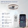 Arceso 20" Modern Ceiling Fan with Light and Remote, App Control  for Indoor - 3 of 4