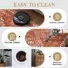 Faux Wool Modern Bohemian  Printed Area Rug Low Pile Non Slip Non Shedding Pet Friendly Machine Washable Carpet Perfect for Home Decoration - 3 of 4
