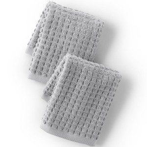 Lands' End Cotton Waffle Towel Set - 1 of 4