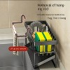 Attop Metal Kitchen Sink Organizer with Sponge Holder and Dishwashing Brush Holder - Space-saving drainer, easy to clean, compact countertop storage - 3 of 4
