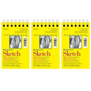 Strathmore 300 Series Sketch Pad, Side Wire Binding, 100 Sheets, 3.5x5 inch, Pack of 6 - 1 of 4