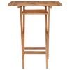vidaXL Folding Patio Table 23.6 in.x23.6 in.x29.5 in. Solid Wood Teak - 4 of 4
