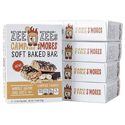 Zee Zees Campfire S'mores Soft Baked Bar - 6ct/7.8oz