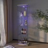 Display Cabinet with LED lights, Tempered Glass Antique Storage Cabinet Bookshelf for Living Room and Bedrooms -ModernLuxe - 2 of 4