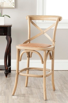 Transitional Weathered Oak Counter Stool 20"W x 21"D x 38"H