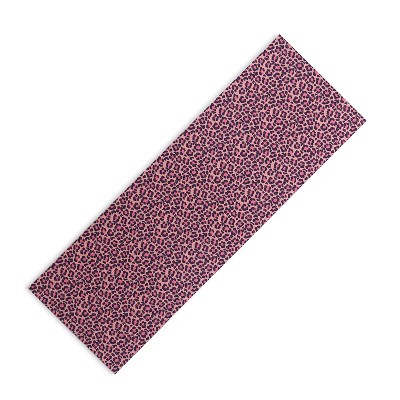 AvenieLeopard Print Coral Pink (6mm) 24" x 70" Yoga Mat - Society6