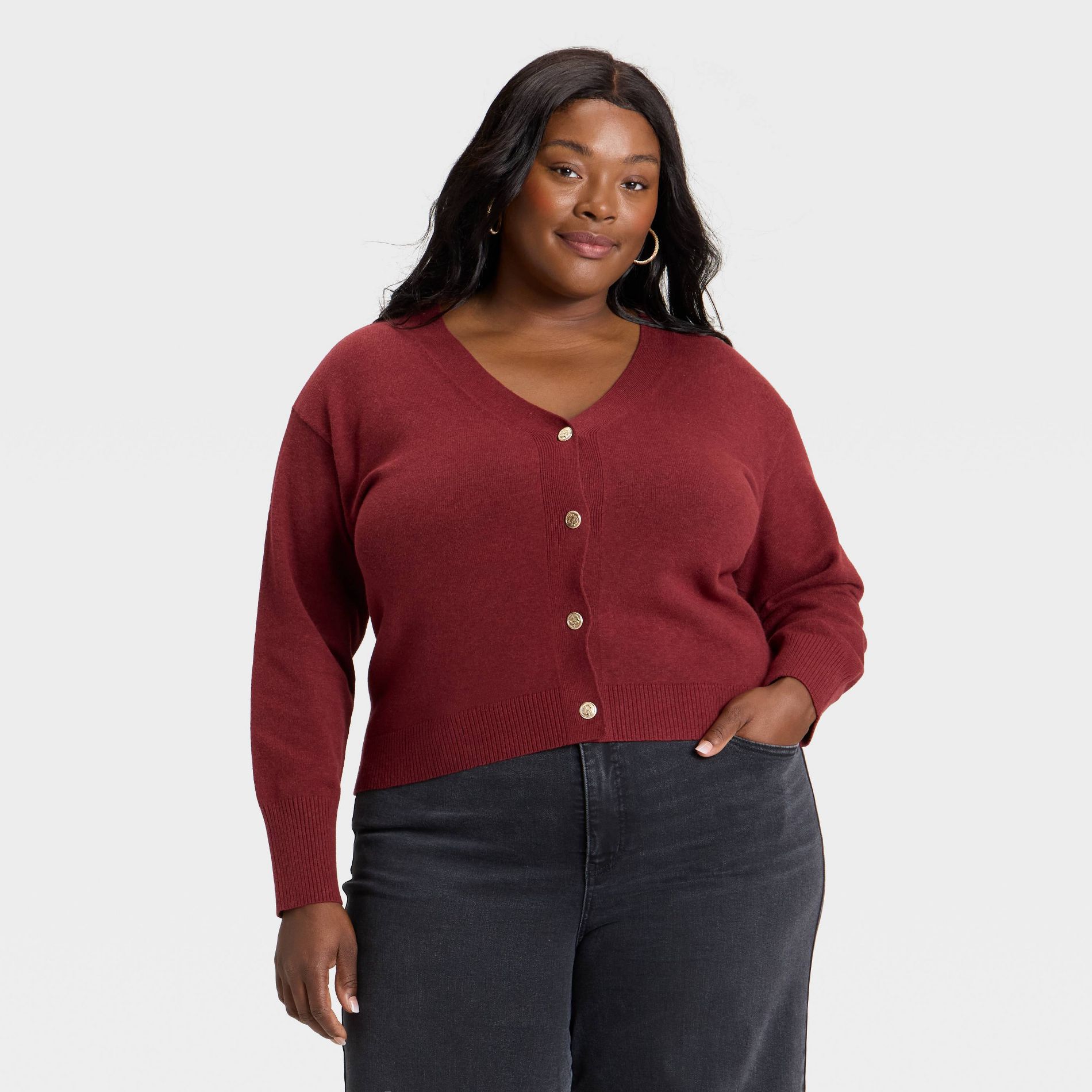 Women's Button-Front Cardigan Sweater - Ava & Viv™