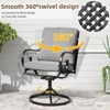 EROMMY Patio Swivel Chair Set Of 2, Outdoor Dining Chairs With Cushions, 360° Swivel Rocker Patio Chairs For Porch, Deck, And Garden - 4 of 4
