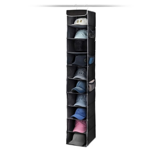 Hanging Shoe Organizer 10-Layer Heavy Duty Non-Woven Hanging Shoe Rack Foldable Space Saving Shoe Storage Shelf Clothes Hat Handbag Holder for Home