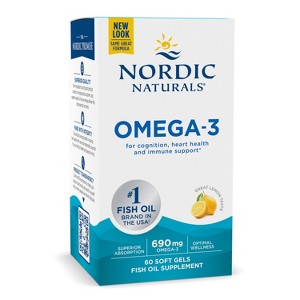 Nordic Naturals Omega-3 Softgels Dietary Supplement - 60ct - 1 of 4