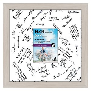 Americanflat 14x14 Wedding Picture Frame with shatter-resistant glass - Available in a variety of Colors - 1 of 4