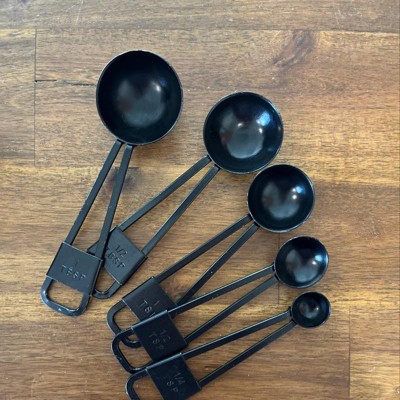 5pc Measuring Spoon Set Matte Black - Hearth & Hand™ with Magnolia