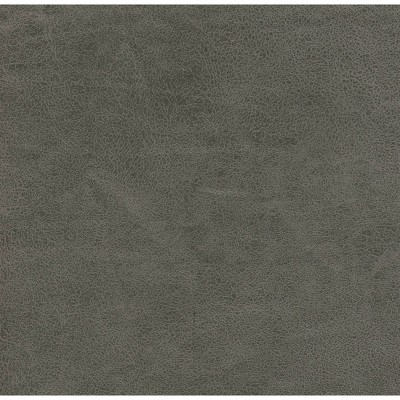 Large Gray Faux Leather Tufted Round Storage Ottoman