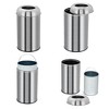 13 Gallon/50 L Open Top Trash Can, Commercial Grade Stainless Steel Garbage Can with Removable Inner Bucket, Large Industrial Waste Container - 4 of 4