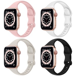 North 4 Pack Slim Silicone Apple Watch Bands - 1 of 3