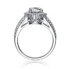 Guili Sterling Silver Circle Solitaire CZ Ring, a dazzling beauty with a classic round design that exudes timeless elegance, sizes 6-8. - 2 of 4