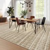 Non Slip Kitchen Rugs 8x10 Modern Black Low Pile Area Rug with Border, Stain-Resistant - 2 of 4