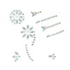 Unique Bargains Eye-catching Face Rhinestone Stickers White Assorted Color 1 Pc - 3 of 4