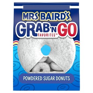 Mrs Baird's Grab 'n Go Favorites Powdered Sugar Donuts, 10 oz, Donuts, Bag, Pack of 4 - 1 of 4