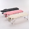 YOUNIKE Adjustable Massage Bed Professional Aluminum Alloy 3 Folding Lash Table with Armrests Portable Facial Spa Tattoo Bed - 3 of 4