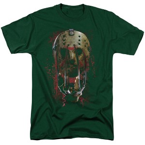 Freddy Vs Jason Mask And Claws Adult T-Shirt - 1 of 4