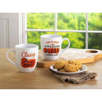 Cleveland Browns, Ceramic Cup O'Java 17oz Gift Set