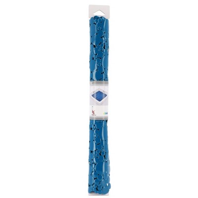 Peacock Blue PVC Non-Slip Square Shower Mat 20" x 20"