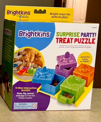 BRIGHTKINS Surprise Party! Puzzle Treat Dog Toy 