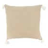Saro Lifestyle Seashore Treasures Poly Filled Throw Pillow, Beige, 18"x18" - 2 of 3
