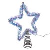Kurt Adler 12.2-Inch Tinsel Star Tree Topper with Cool White LED Lights - 2 of 4