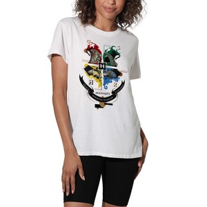 Harry Potter Hogwarts Shield Wrealistic Mascots Women's Loose T-Shirt - 1 of 4