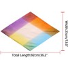INSPIRE CHIC Women Gradient Color Pleated Satin Ombre Colorful Long Stretchy Neck Scarves 1Pc - 3 of 4