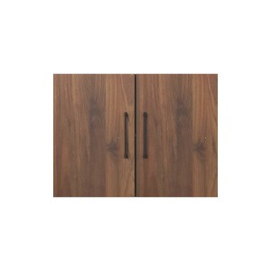 Homez 31.49 in. W x 11.81 in. D x 23.62 in. H Wall Kitchen Cabinet in Walnut with Adjustable Shelves - 1 of 4