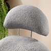 TopComfy Baby Bouncer and Rocker Faux Shearling Upholstered Rocking Chair with Gold Frame for Nursery and Living Spaces, Gray, 46.85"*17.72"*9.06" - 4 of 4