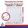 Filter King 16.38x21.5x1 Air Filter | 6-PACK | MERV 11 HVAC Pleated A/C Furnace Filters | MADE IN USA | Actual Size: 16.38 x 21.5 x .75" - 2 of 4