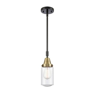 Dover - 1 Light Stem Hung Mini Pendant In Traditional Style-11.38 Inches Tall and 4.5 Inches Wide