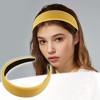 Unique Bargains Faux Leather Headband Hairband for Women 1.6 Inch Wide 1Pcs - 2 of 4