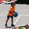 AND1 Street Art 27.5 Basketball: Youth Sized Rubber Streetball for Indoor and Outdoor Use, Deep Channel Construction and Durability, Blue - 3 of 4