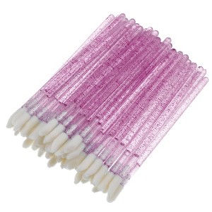 Unique Bargains Not Reusable Lip Make Up Brushes Applicator Tool Kits 50 Pcs - 1 of 4