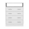 Okak Modern Design Bedroom Dresser with 2-Door Cabinets and Drawer,Chest Storage Cabinet Organizer for Living Room Hallway Entryway - 4 of 4