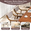 Tangkula Set Of 4 PU Leather/Velvet Dining Chair w/ Padded Seat & Back Armrests Rubber Wood Frame - 3 of 4