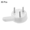Unique Bargains ABS Non-mark Hook Picture Photo Frame Hangers White 0.98"x0.59"x0.31" 80 Pcs - 2 of 3