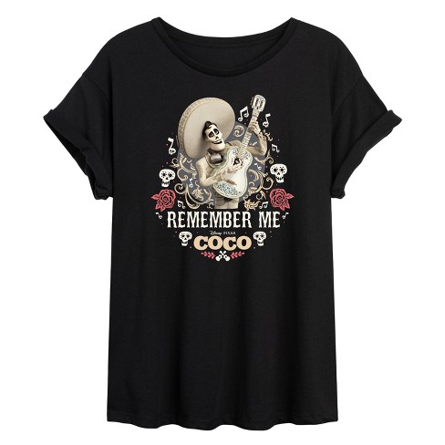 Women s Coco Remember Me Ernesto Oversized Graphic T shirt Target