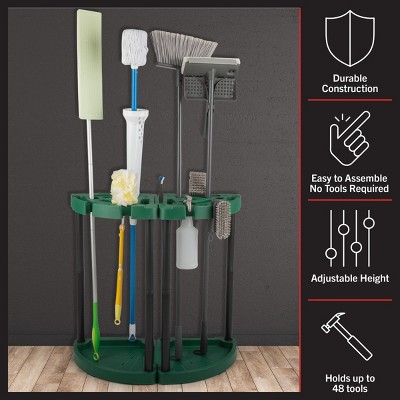 Green and Black Plastic Corner Tool Organizer 2-Pack