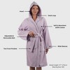Alpine Swiss Stacy Women Hooded Bathrobe Cotton Terry Cloth Robe for Women Super Absorbent Quick Drying Luxury Hotel Spa Robe - 2 of 4