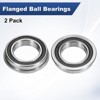 Unique Bargains Chrome Steel Rubber Shielded Flanged Ball Bearing - 4 of 4