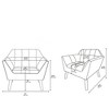 Ridstar Upholstered Modern Soft Lounge Chair & Accent Chair With Arm Support And Solid Leg-Grey - 2 of 4