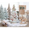 Blue Rose Polish Pottery 491 Vena Flat Christmas Tree - 3 of 3