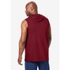 KingSize Men's Big & Tall Lightweight Muscle Hoodie Tee - 3 of 4